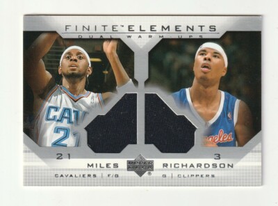 Darius Miles Quentin Richardson 2003-04 Upper Deck Finite Elements Dual Warm Ups