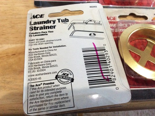 Lot Of 4. Ace 1-1/2" Laundry Tub Strainer (Brass), 40293 - Picture 6 of 6