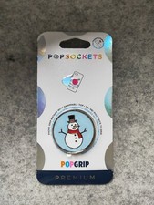 Enamel Snowman Popsockets Single Grip  Stand Phone Holder