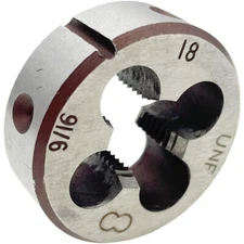 9/16 x 18 Thread Die RH 9/16x18 Die Right Hand 9/16-18 Die 9/16 - 18 Round Die