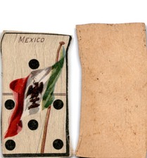 T177 American Tobacco National Flag Domino 1910 Mexico D
