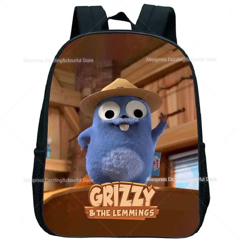 Mochila Grizzy and the Lemmings 12"" Mini Mochila Niños Kindergarten Mochila - Imagen 36 de 53