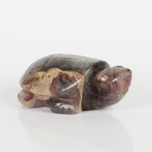 306 Carat Natural Purple Amethyst Turtle Statue for Home and Office Décor - Zdjęcie 1 z 4