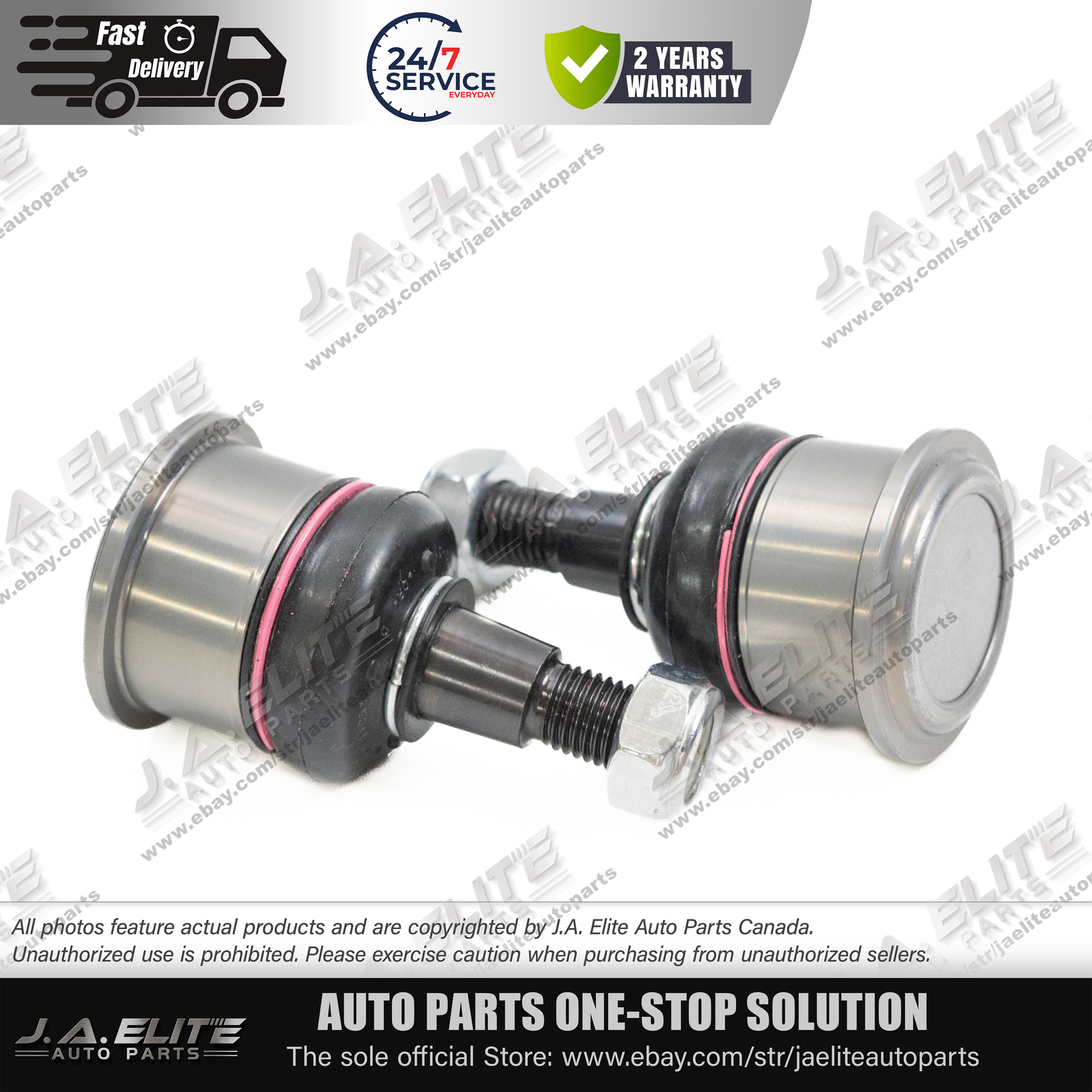 ✨ 2x Front Upper Control Arm Ball Joint Set for Bentley Arnage Silver Seraph ✨