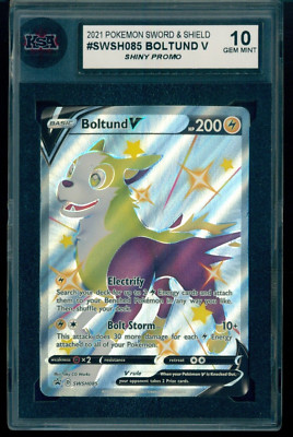 2021 Pokemon Black Star promo #SWSH085 Boltund V Full Art KSA 10