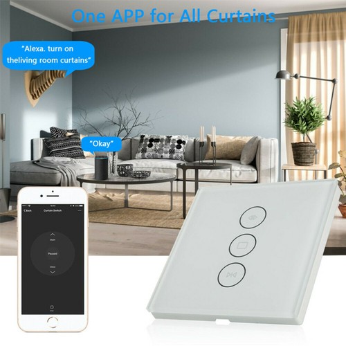Smart Vorhang Schalter WIFI Wandschalter Wlan Touch Alexa Rolloschalter APP DHL - Bild 12 von 12
