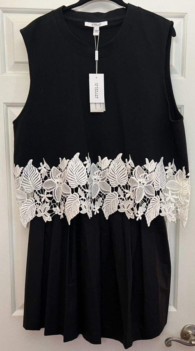 Derek Lam::ワンピース:14[RESALE] Derek Lam 10 Crosby Lea 2 in 1 dress in black knit top