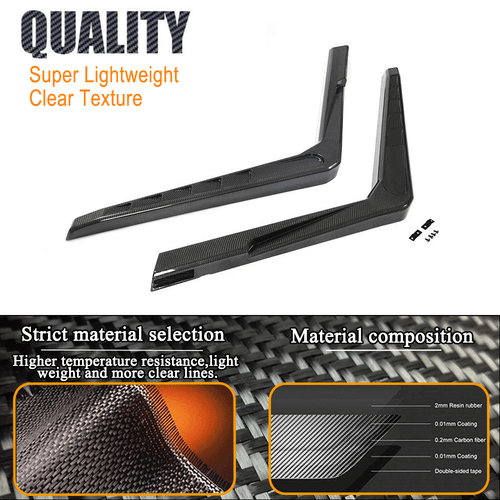 For Benz G Wagon W463 G500 G550 G55 G63 G65 04UP Air Intake Snorkels REAL CARBON - Picture 7 of 14