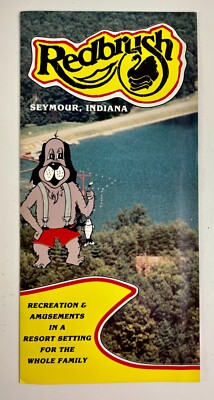 1980s Redbrush Seymour IN Family Amusement Park Resort Vintage Travel Brochure
