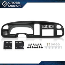 Double Din Dash Kit Black Cover Fit For 1998-2002 Dodge Ram 1500 2500 3500 Double Din Dash Kit Black Cover Fit For 1998-2002 Dodge Ram 1500 2500 3500