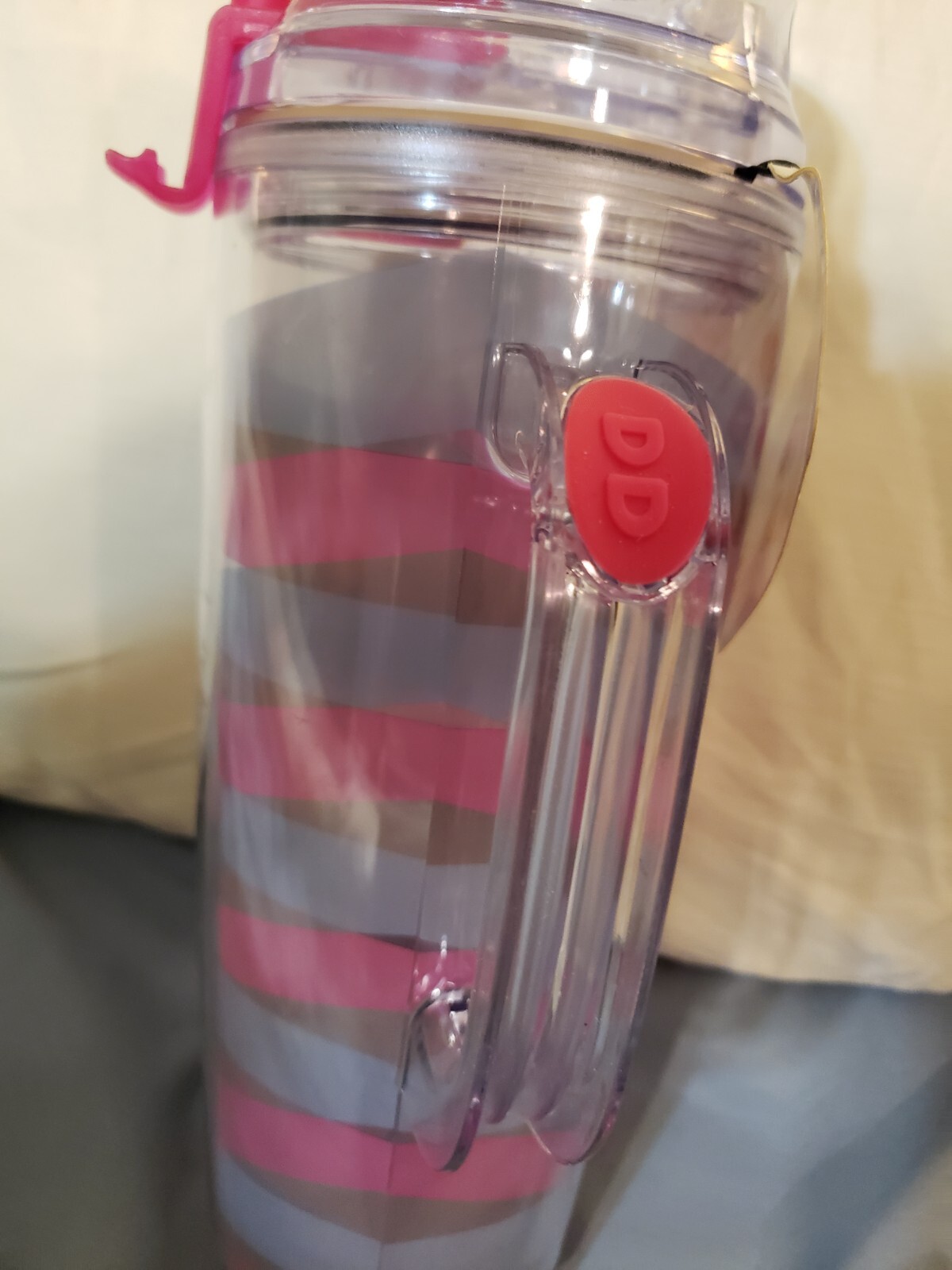 Dunkin Donuts 24 Oz Acrylic Travel Mug Tumbler Hot Cold Beverage BPA
