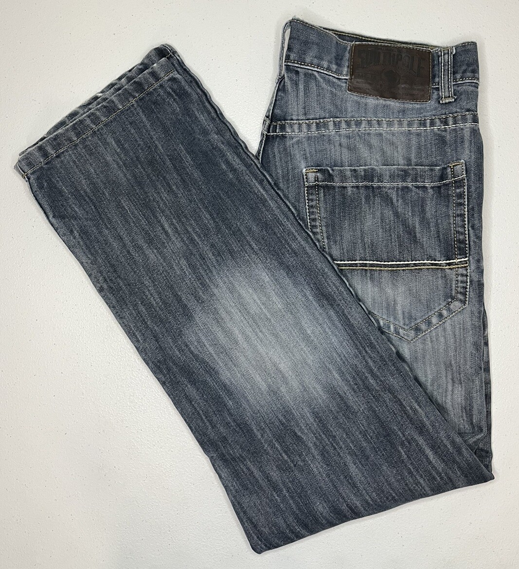 Vintage Vtg SOUTHPOLE Denim Jeans Original Collection 32x30 Blue
