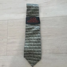1996 Grateful Dead Neck Tie Sixteenth Set Spoonful of Diamonds Green 100% Silk