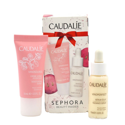 Caudalie Travel Set Moisturizing Sorbet Vinoperfect Radiance Serum 0.33 oz Each
