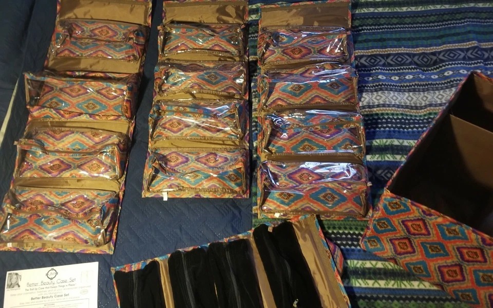 Cubo de almacenamiento Joy Mangano con 4 estuches enrollables Better Beauty - ¡¡Nuevo!!! Foto 2 de 4