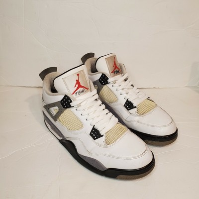 Air Jordan 4 White Cement 2012 Size 11.5 W/ No Box OG Laces - Pre Owned | eBay