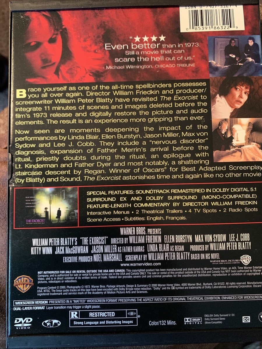 The Exorcist - The Version You've Never Seen (DVD) Snapcase
