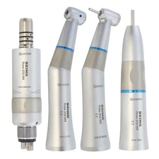 BEING Dental Slow Speed Handpiece 4 Holes Contra Angle Straight Air Motor KAVO