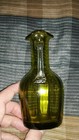 Vintage Green Blown Glass Oil or Vinegar Cruet Bottle 5'' No Stopper — photo 4