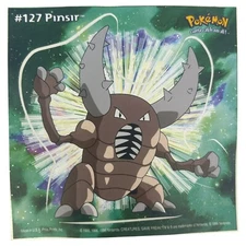 Pokemon Collect 'em Stick-Ups Pinsir #127 Large 4” Sticker Priss Prints