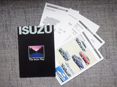 Isuzu Piazza Gemini Aska Firmenprofil Prospekt Brochure ~1989 English selten