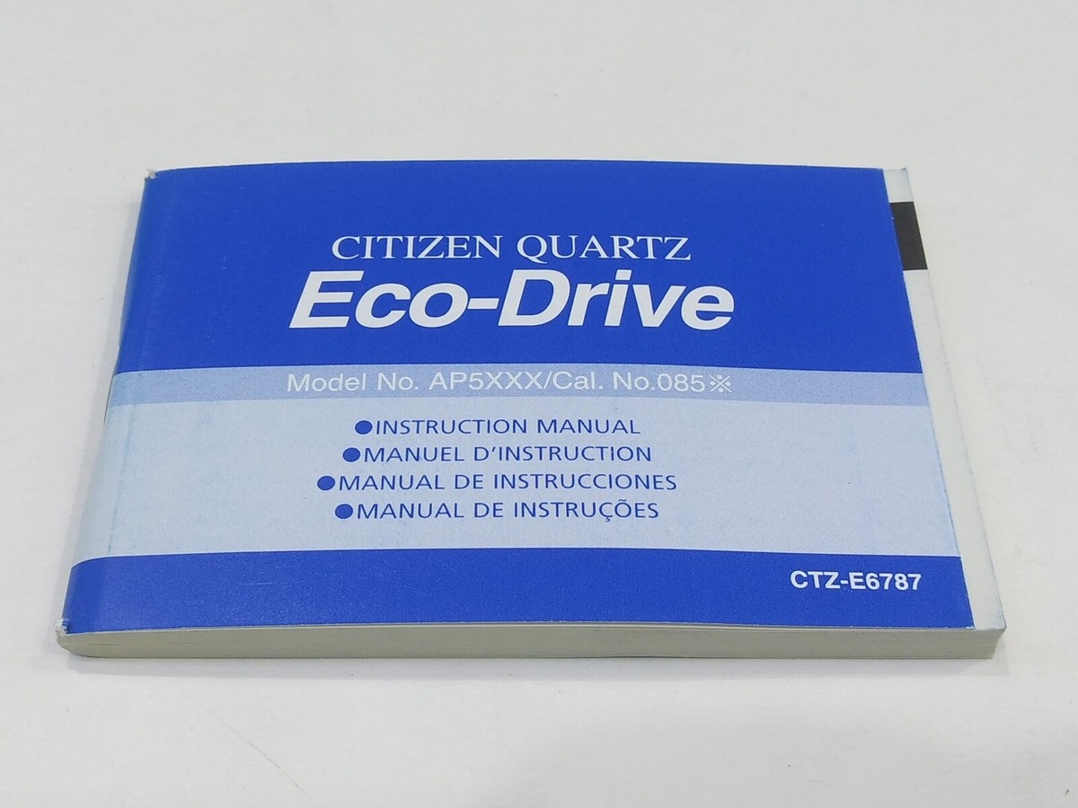 Citizen quartz eco-drive international booklet AP5XXX/Cal