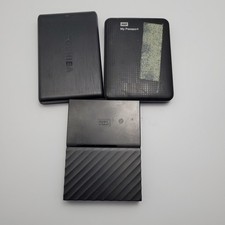 LOT OF 3 Portable Hard Drives HDD Western Dig...