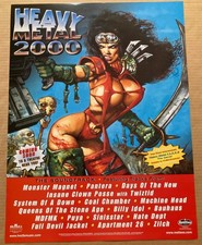 HEAVY METAL 2000 PROMO POSTER For Movie CD PANTERA Insane Clown Posse BILLY IDOL