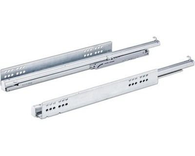 Schubladenschiene Vollauszug Quadro V6 450 mm Push to open verzinkt 2 Stück