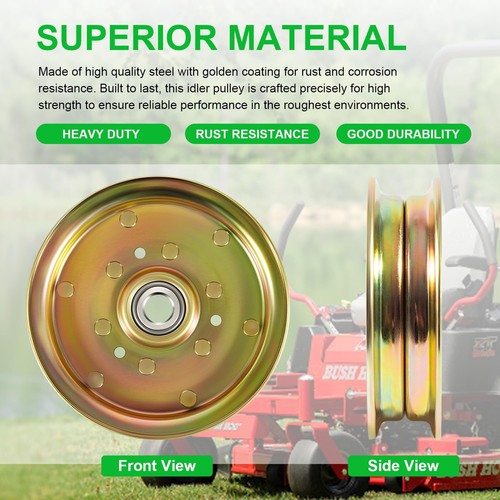 88663 Idler Pulley Replacement for Bush Hog Zero Turn Mowers OD:5-3/4",5/8" Bore - Picture 6 of 8