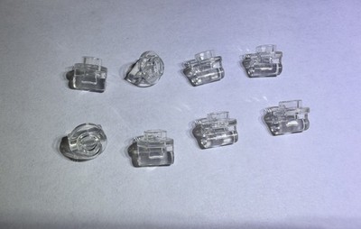 Lego Lot Of 8 Transparent Clear Trans 32 Shaft W Knob Handle New 