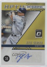 2018 Panini Donruss Optic Gold Prizm 3/10 Kyle Seager #OA-KS Auto 8k4