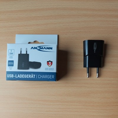 Ansmann USB Schnellladegerät Home Charger HC105 (Schnelladen, 5V, 1A)