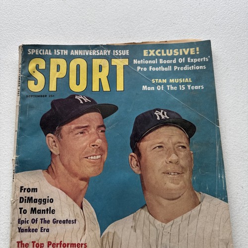 September 1961 Sport Magazine – Mickey Mantle & Joe DiMaggio - Picture 2 of 23