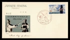 DR WHO 1962 RYUKYU JAPAN FDC FENCING SPC CACHET M77695