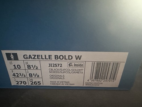 Adidas Originals Gazelle Bold x Liberty London Black & Floral Print UK 8.5 BNIB - Picture 8 of 10