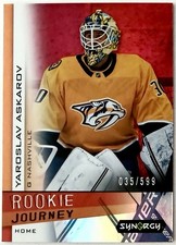 Yaroslav Askarov 2023-24 Upper Deck Synergy Rookie Journey #RJ-6 Home Red /599