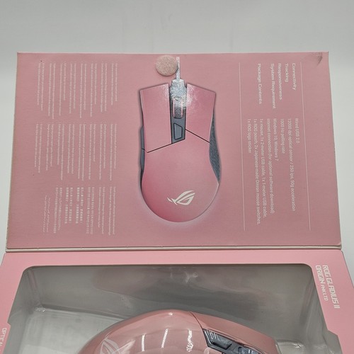 ROG Gladius II Origin PNK LTD Wired 12000 DPI Gaming Mouse New And Sealed - Picture 4 of 10