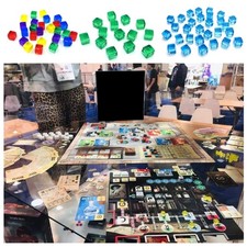 200Pcs D6 Blank Cubes Square Corner Clear Dices Educational DIY Board Game Dices