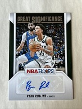 2024-25 Ryan Rollins Panini Hoops - Great Significance Auto #GS-RRW 💥Ships Free
