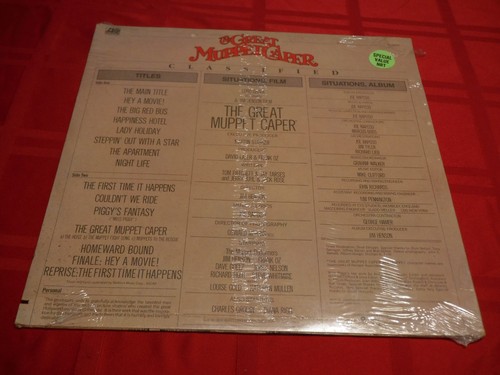 The Great Muppet Caper Soundtrack 1981 LP SEALED NOS First Time It Happens Hey - Imagen 2 de 4