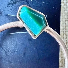 Mango Simi Precious Stones Hoop Earrings New