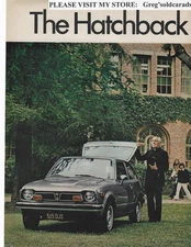 Original 1973 Honda Civic two page vintage print ad:  "The Hatchback of ..."