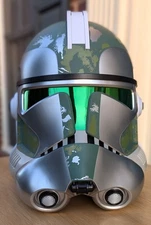 RARE DISNEY STAR WARS CLONETROOPER COMMANDER GREE LIFESIZE HELMET VOICE CHANGER