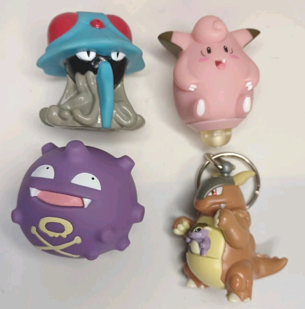 1999 Burger King Pokemon Koffing Spinner Keychain Lot of 4 Collectibles