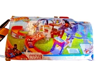 Hot Wheels RacerVerse Spider-Man Web-Slinging Speedway Track Set w/ Cars