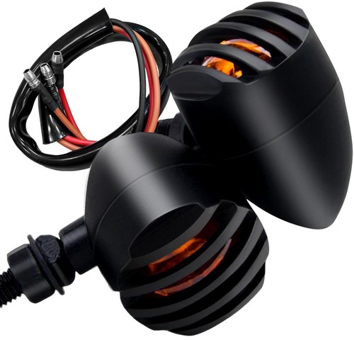 XINDELL LED Motorcycle Turn Signals - 2 Pack Universal Bullet Blinkers for Ha...