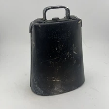 Vintage 1960s Ludwig 5" Cowbell | Script Logo, Black Finish, All Original