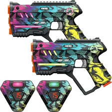 Laser Tag Set of 2, Lazer Tag Game for Kids Indoor Outdoor Play, Gift Ideas fo