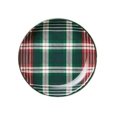 Four (4) Hearth & Hand™ w/Magnolia ~ SIGNATURE PLAID Melamine 8.5" Salad Plates